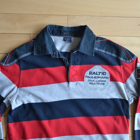 Paul & Shark Yachting Long Sleeve Polo Shirt Size M - Picture 2 of 5